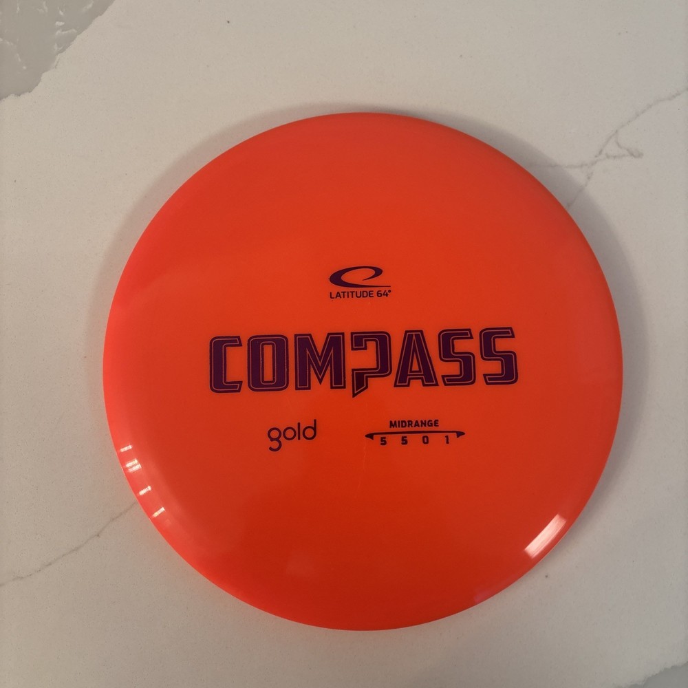 New Latitude 64 Gold Compass BEAND NEW! 177 Grams