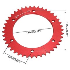 Go Kart Split Sprocket 420 Chain 42 Tooth Rear Mini Bike Sprocket for Predato…