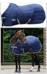 Weatherbetta ComFiTec 210d Channel Quilt Srandard Neck Medium Navy/Silver 60in.