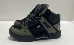 DVS Enduro Heir Olive Black Lime Green High Top Skate Shoes Men’s Size 7