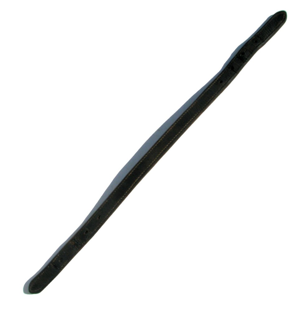 Black Doubled Leather X-Large Crownpiece Halter PART 26″L 1″W 1/4″Thick – used