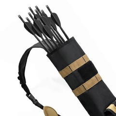 Archery Lightweight Back Arrow Quiver Dual Use Foldable Compact Hip Arrows Bag