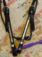 Vintage Tory Silver Covered used western Headstall FREE SHIPPING