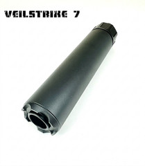 VeilStrike 7″ Matte Black 1/2″x28 Muzzle Brake Extension Tube for GBB