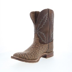 Tony Lama Bowie 11″ Square Toe Made In USA Mens Brown Wide Western Boots 11
