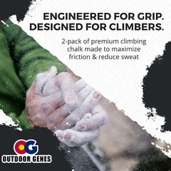 Rock Climbing Chalk, Pack of 2 – Long-Lasting Powdered Chalk for Secure Climbing