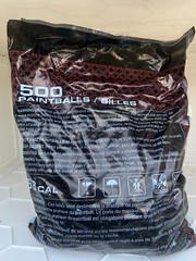 500 Rounds / Paintballs Blue 68 Cal Brand New Sealed Bag Paintball