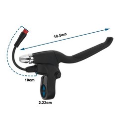 LT Easiyl 1 Pair Electric Scooter Brake Lever, Left show as picture, Black
