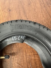 80/65-6 Scooter Tire & Inner Tube Set Pneumatic Replacement Tire 10″ Black