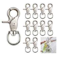 10PCS Trigger Snap Hooks 2.32» x 0.82» Heavy Duty Swivel Snap Hooks Metal Clas