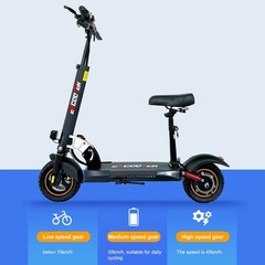 Folding Electric Scooter for Adults with 800W Motor 28Mph Off-Road with Seat C5F