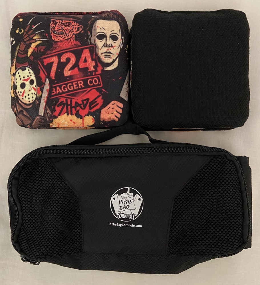 724 Bagger Company Shade Cornhole Bags with bag pouch Ultra BG Lucky Logic Viper