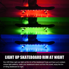 LED Skateboard Light, Remote Control Skateboard Light, Longboard Light,Shortboar