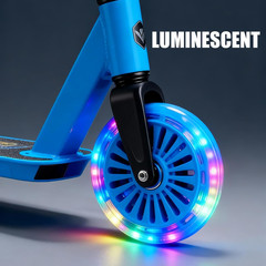 100Mm LED Light-Up Scooter Wheels (3 Colors: Red/Blue/Black) – Flashy Glowing Wh