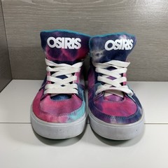 Osiris Tie Dye High Top Sneakers Shoes Men’s US Size 6 Hipster High RARE HTF
