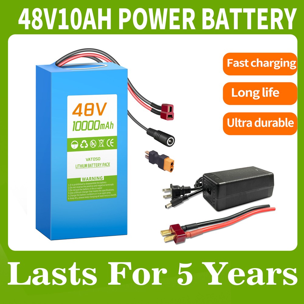 48V10AH Lithium-ion Battery , for Electric Bikes,Scooters Motors( 100W-1200W )
