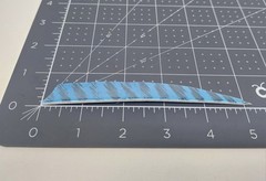58 Count Gateway Archery Arrow Feathers 5″ Right Wing: Shield Faux Barred Blue