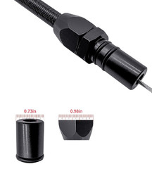 HAHAHA 700R4 4L60E 4L80E Trans Flexable Stainless Braided Hose Dipstick Compatib