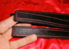 NEW SPLIT STROP Leather Paddle TAWSE – Gothic 2 or 3 TONGUE HORSE TRAINER