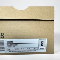 Etnies»Snake» Skate Shoes Brown Tan Grey Suede Canvas Sneakers M8/W9.5 NWB