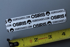 Osiris Skateboard Shoes Clear Black White 3D Z3C Vintage Skateboarding STICKER