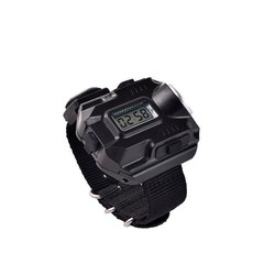 Black Flashlight Rechargeable LED Torch Compass Tactical Watch Outdoor Sport Kit