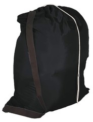 Heavy Duty 40inx50in Nylon Laundry Bag with Strap – Black