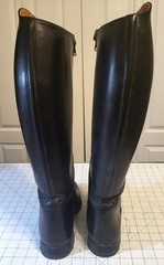 Dressage Tall Riding Boots, Konigs, Black Leather , Inserts, Ariat bag, Women 6