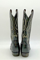 Tony Lama 8.5 D 6903 Style Western Cowboy Boots Black