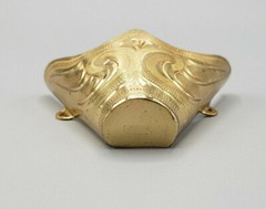 WESTERN COWBOY BOOT TIP Pair – Gold Finish Engraved Tips