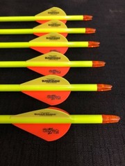 Black Eagle Renegade 350 .005 17/64″ Fletched/Crested Arrows 1/2 Dozen BRAND NEW