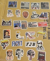 100 Trump Stickers! Enough to put ANYWHERE!