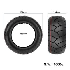 11″ 100/55-6.5 Rubber Heavy Duty Explosion-proof Tubeless Tire Replacement fo…