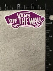VANS Off The Wall 3” Inch Skateboard Sticker Purple Decal Waterproof Vinyl