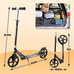 Kick Scooter for Ages 6+, Kids, Teens & Adults. Max Load 240 LBS. 8IN Big Whe…