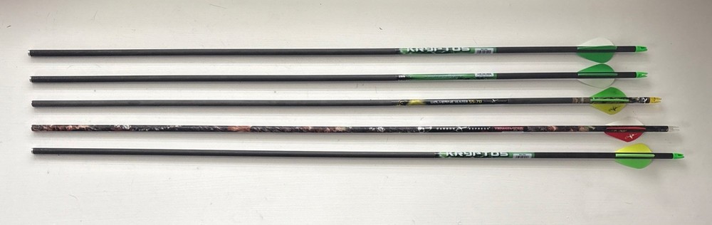 Carbon Arrow Shafts – Lot of 6 Mixed shafts – All New – 29″/ 30″ / 31″ Lengths