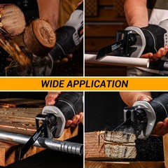 Cordless Reciprocating Saw: DEKOPRO 20V Lithium Ion Power Reciprocating Saw w…