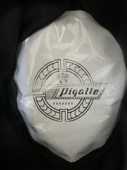 Vintage Pigalle 7X Wool Felt Gambler Hat Black Studded Leather Band Size 6 3/4