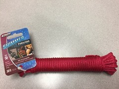 SecureLine NPC1830RS 5/32 in. Dia. x 30 ft. L Red Shimmer Poly Paracord