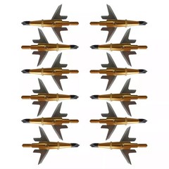 24Pcs Swhacker Broadheads 100Gr Red Expandable Sharp Blade Crossbow Tips