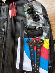 Pandarus Compound Bow Set Archery Kit 0-70lbs w 12 Arrows Right Handed Pro