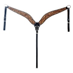 Western Headstall and Breast Collar Set HILASON Tooled Leather Horse Bridle Tack