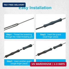 8-Set Archery Bowstring Finger Guard, Bow String Finger Savers, Recurve & Tradit