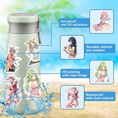 200 Pcs Sexy Anime Girl Stickers Waterproof Kawaii Girl Stickers for Bottles