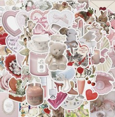 LOT OF 50 PCS Vintage Coquette Stickers Ballet Graffiti Victorian retro antique