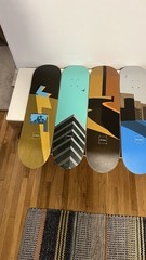 Chocolate Skateboards Minimalism Series Desk Set of 6 New (2018) Wall Hangers