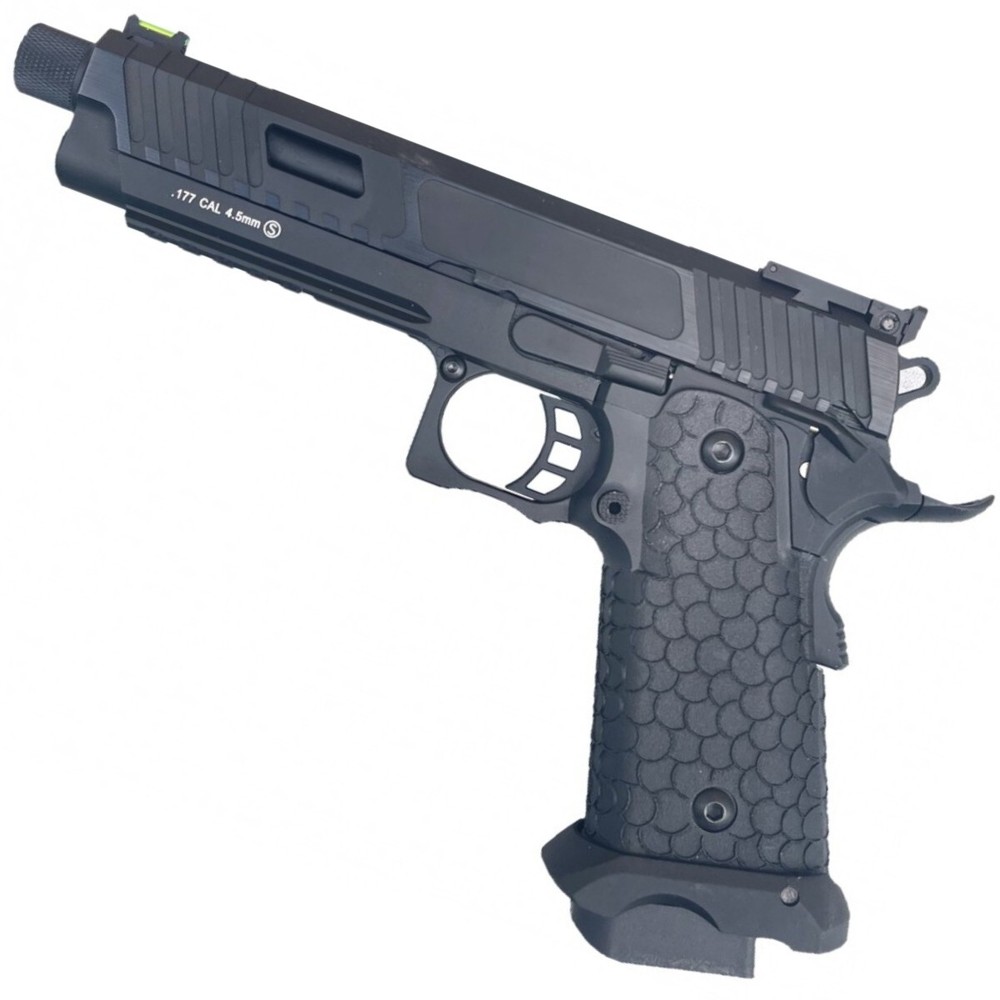 KL CO2 Blowback .177 Air Gun Pistol – Baba Yaga Metal 330 FPS 20 Round 4.5mm BBs