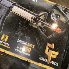 Crosman Game Face Airsoft 6mm Single Shot Rifle Pistol BBs 350 fps GFR37PKT NEW