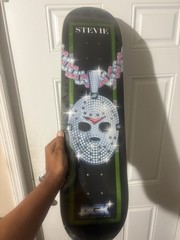 DGK Iced Out Jason Stevie Williams Skateboard Deck Bling 8.10 Hockey Mask