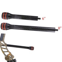 6″ 8″ Archery Bow Stabilizer Carbon Fiber Balance Bar Rod Compound Bow Dampener